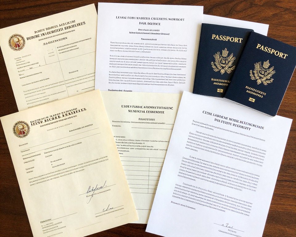 Documentos de propiedad internacional para familias hispanas