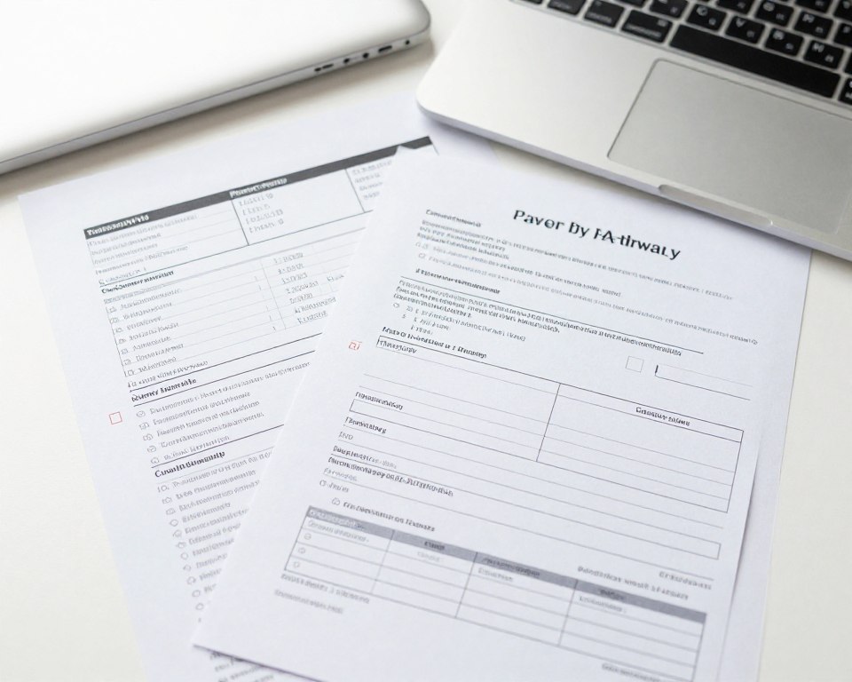 documentos bancarios y poder legal sobre mesa