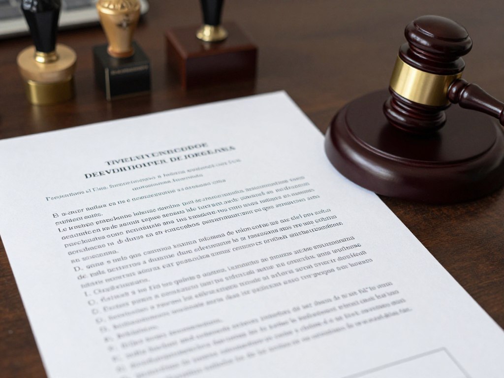 documentos legales de sucesión intestada con martillo de juez