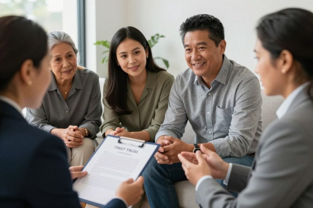 familia hispana planificación patrimonial activos fideicomiso
